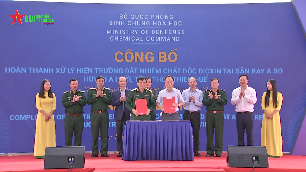 Hoàn thành xử lý đất nhiễm chất độc Dioxin tại sân bay A So năm 2023