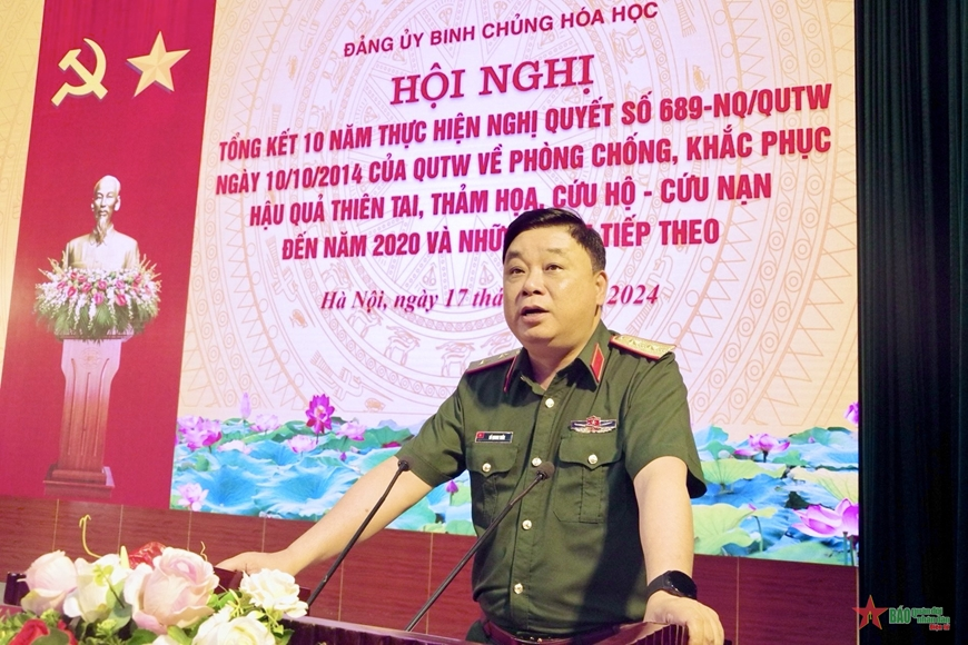 Binh chủng Hóa học: Hoàn thành xuất sắc nhiệm vụ phòng, chống thiên tai, cứu hộ - cứu nạn và ứng phó các sự cố