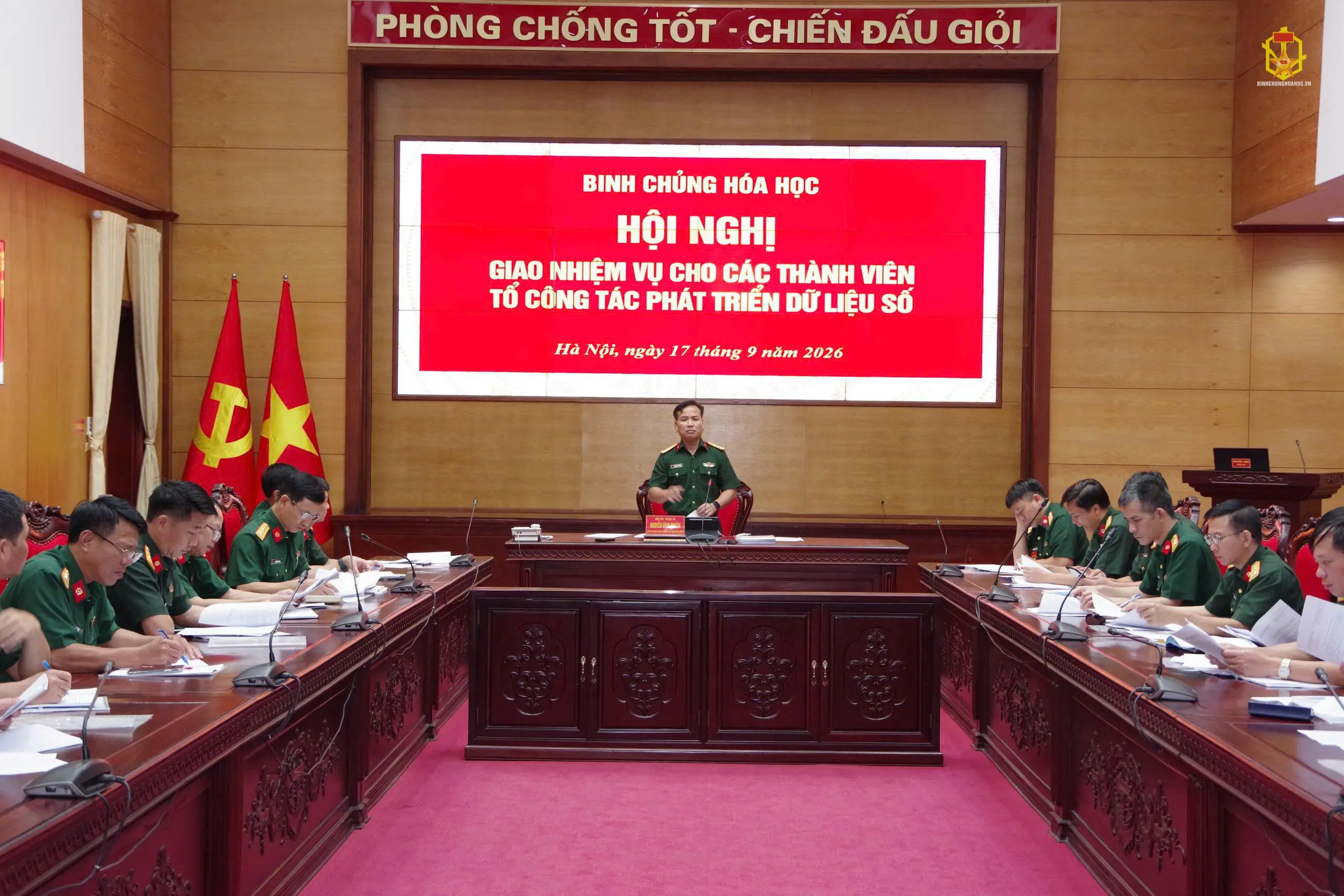 Binh chủng tổ chức Hội nghị giao nhiệm vụ cho các thành viên Tổ công tác phát triển dữ liệu số